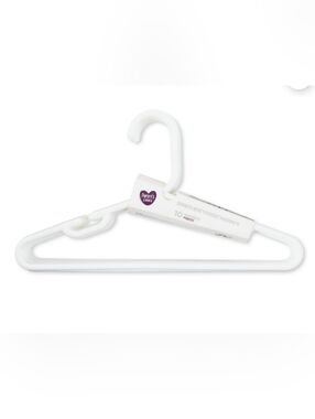 Parents' Choice White Infant & Toddler Plastic Hangers -5 Packs